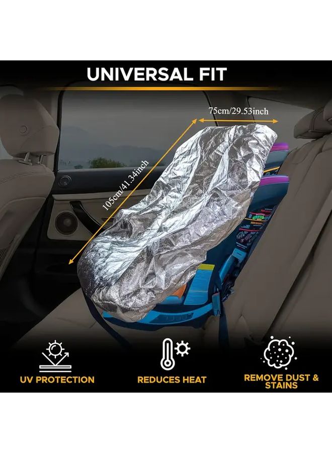 1pc Car Seat Sunshade Heat Shield Cooling Protector Cover Easy Installation Durable Fabric - Image 3